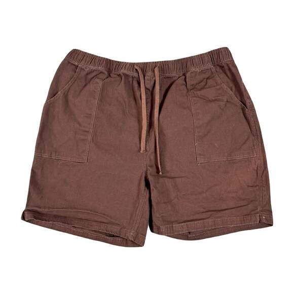 The Hundreds Other - The Hundreds Men’s Streetwear Y2K Brown Cotton Twill Shorts Drawstring Size XL